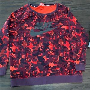 Nike oversized scoop neck sweatshirt Sz Large